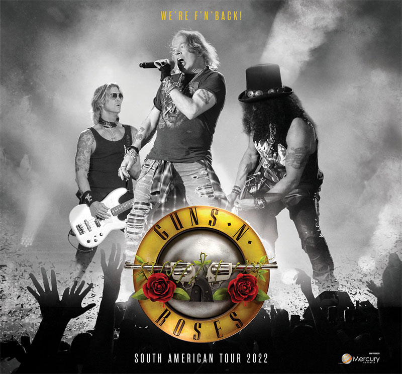 CONFIRMADO: Guns N´ Roses fará show em Manaus no dia 1º de Setembro