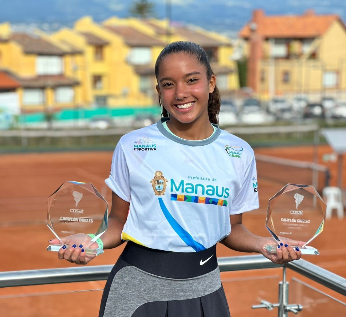 Atleta amazonense é campeã internacional de tênis no Equador