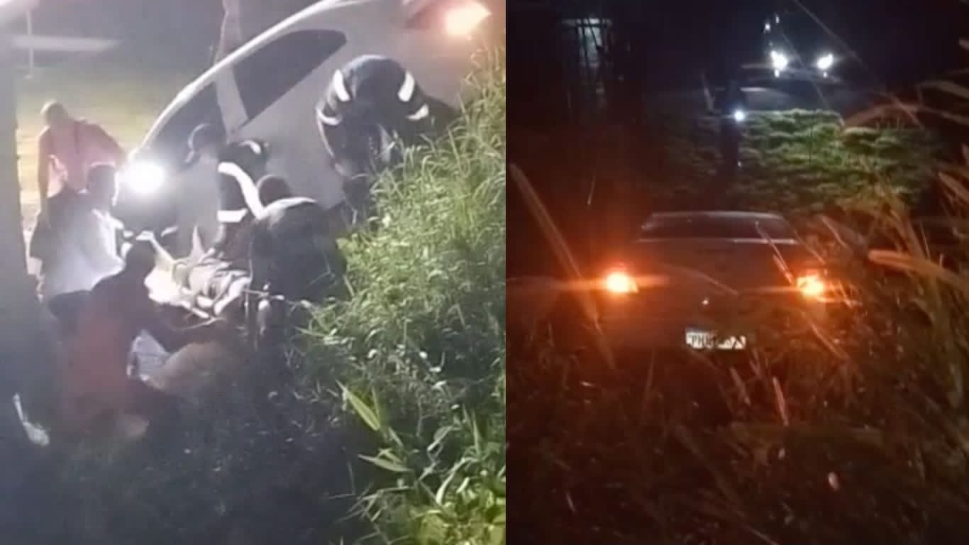 Homem grita e mulher desmaia de dor após carro cair em abismo no viver melhor 1ª etapa; veja vídeos