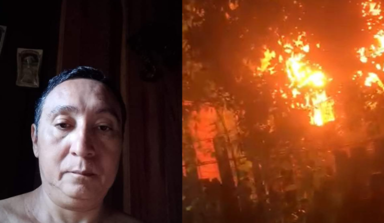 Vídeos: homem morre carbonizado após casa pegar fogo em Manaus
